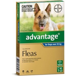 ADVANTAGE FOR EXTRA LARGE DOGS OVER 25KG 4 PACK (BLUE)